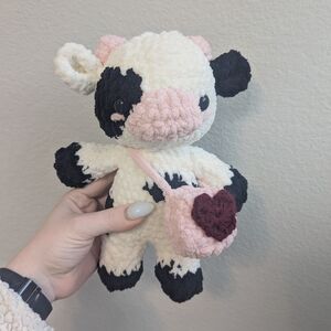 Handmade Crochet Cow